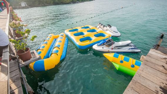 Semporna Lovers'Bay Half-Day Adventure: Fun Water Activities & Local Malay Treats