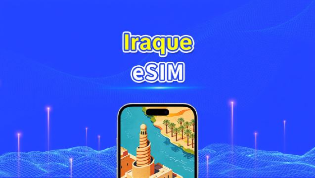 eSIM do Iraque | 4G | Dados de alta velocidade | 24 horas | Dias opcionais de 1 a 30 dias | Código QR