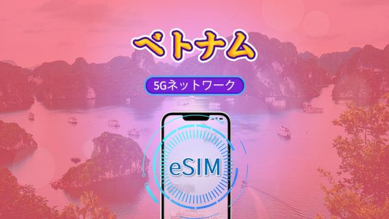 ベトナム | 4G/5G eSIM | 日次プラン/データパッケージ | 24時間課金 | 1-30日 | QRコード