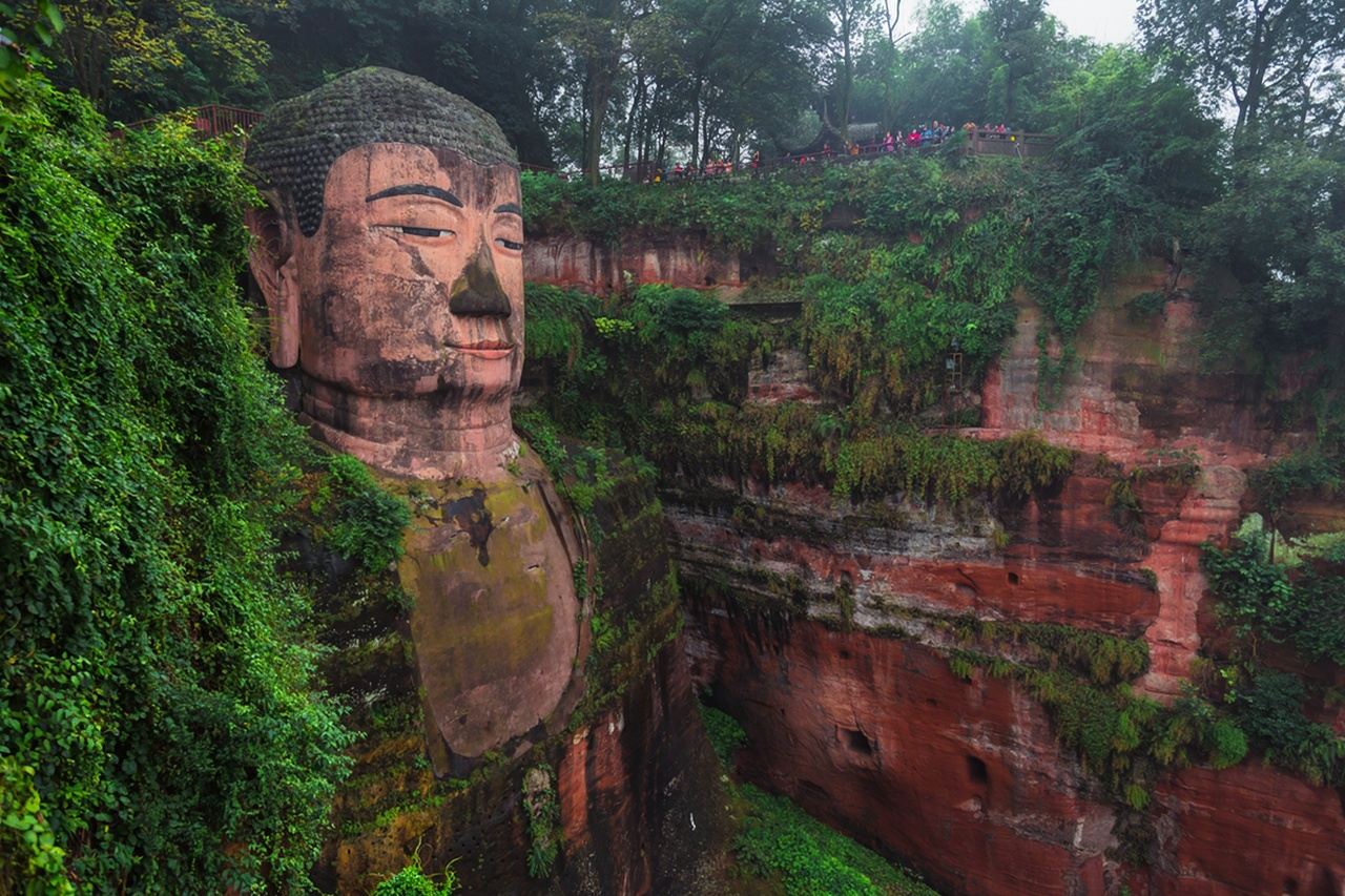 Tour giornaliero al centro di allevamento dei panda di Chengdu e al Buddha di Leshan