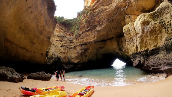 Kayak Tour to Benagil Cave & Marinha Beach - From Portimão