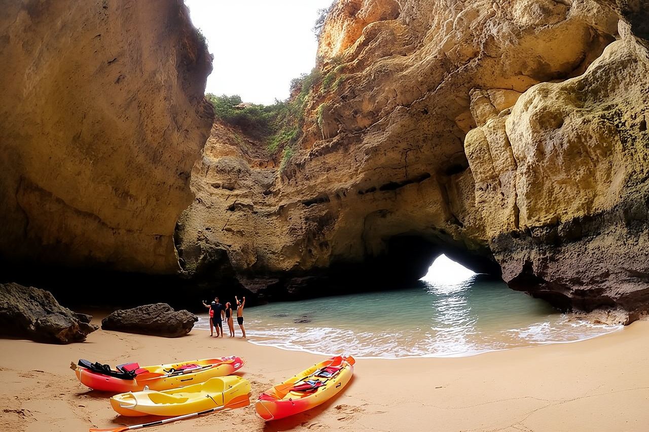 Tur Kayak ke Gua Benagil & Pantai Marinha - Dari Portimão