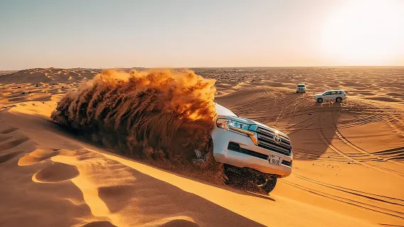 Dubai Desert Safari: 4x4 Pickup/Drop,Camel Ride, BBQ & Live Shows
