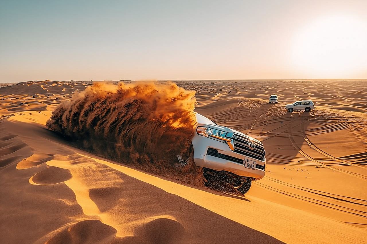 Dubai Desert Safari: 4x4 Pickup/Drop,Camel Ride, BBQ & Live Shows
