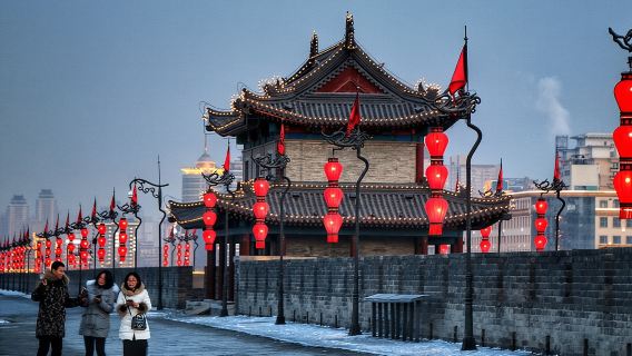 พิพิธภัณฑ์ประวัติศาสตร์ซานซีหนึ่งวันซีอาน ป่าศิลาจารึก และกำแพงเมืองโบราณ