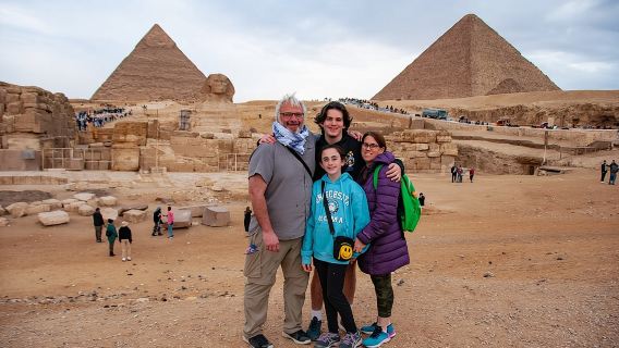 Giza Pyramids, Sphinx, Saqqara, and Memphis Private Day Tour