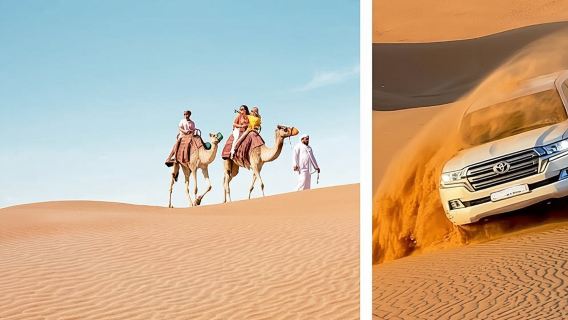 Desert Safari Combo: Camel Ride, Sandboarding & Inland Sea Visit