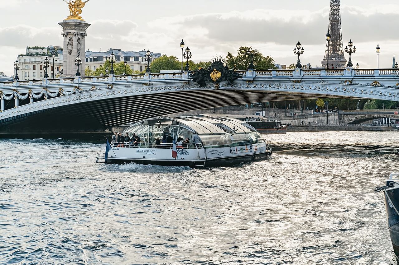 Paris: Hop-On Hop-Off Seine Cruise Pass with 9 Stops
