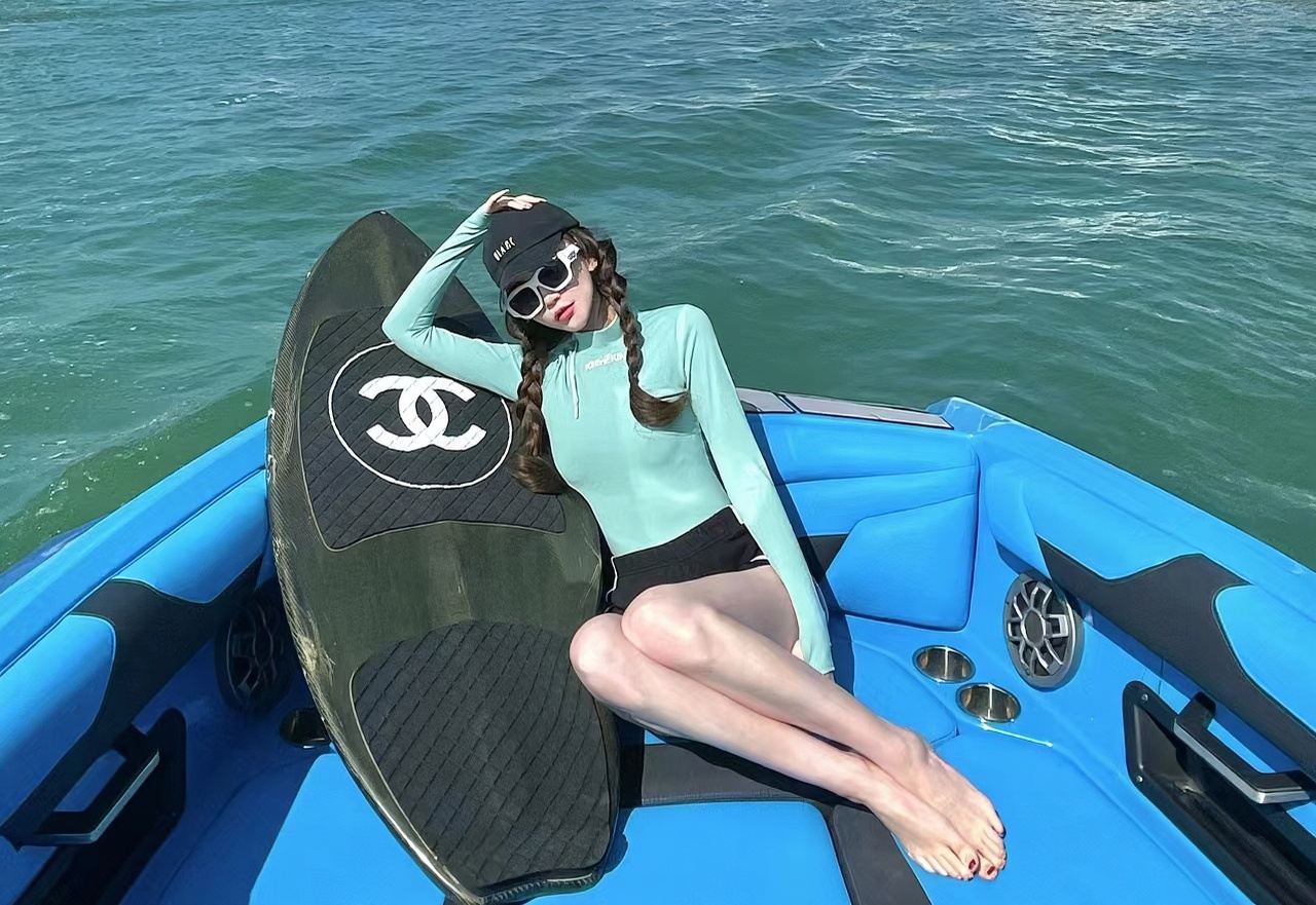 湖北武漢鄂州紅蓮湖尾波衝浪包船體驗進階課程教學培訓專業教練