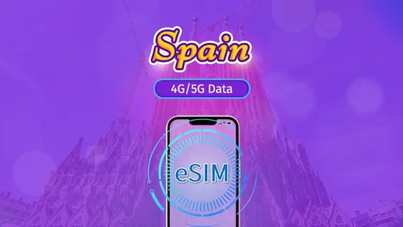 Spagna | eSIM 5G/4G | Pacchetto totale | Fatturazione ogni 24 ore | 7–30 giorni | Codice QR