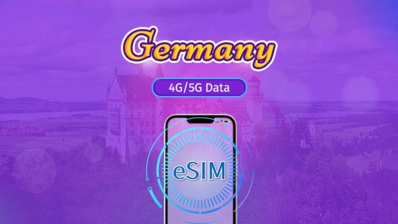Germany | 5G/4G eSIM | Total Package | 24H Billing | 7-30 days | QR code