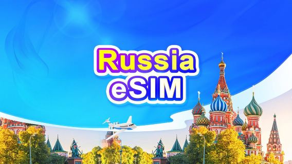 Russland 4G eSIM | Tagespaket/Datenpaket | 1-30 Tage | 24-Stunden-Abrechnung | QR-Code