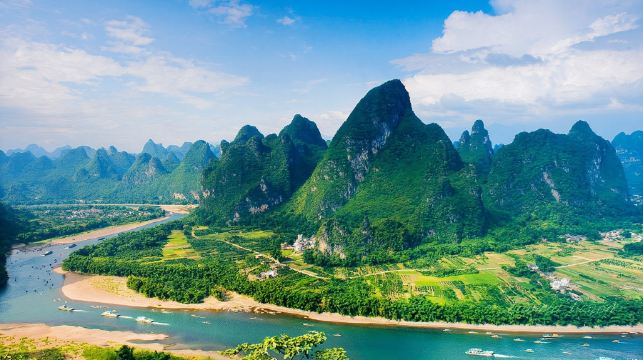 陽朔遇龍河漂流+灕江風景名勝區相公山銀子岩千里江山圖一日【小團｜獨立包團】