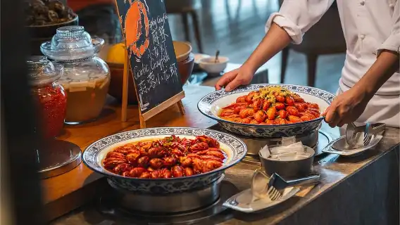 Shenzhen Marriott Hotel Nanshan | 43rd Floor Skyline View|Shangshan Buffet at Nanshan|Party feast|Lunch and Dinner Buffet|