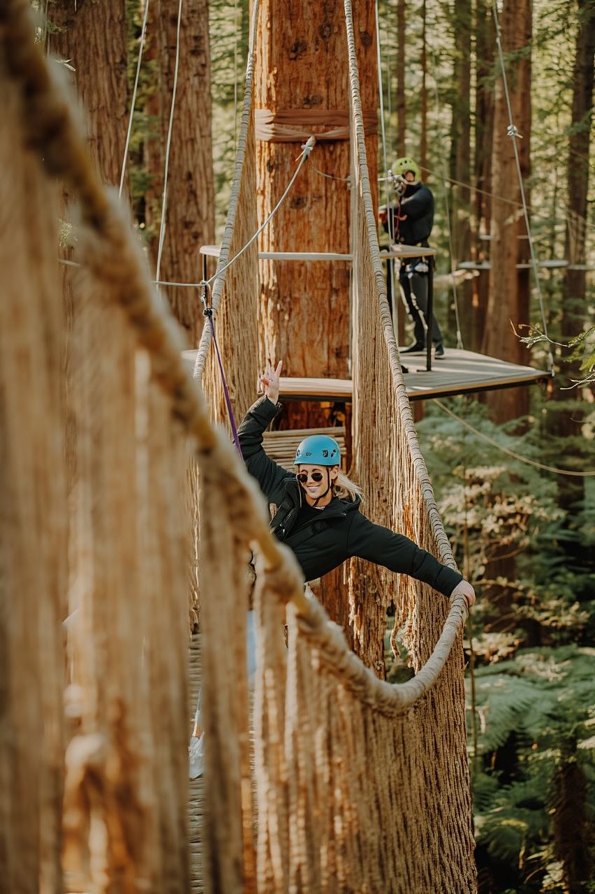 Rotorua: Redwoods Altitude High Ropes Adventure