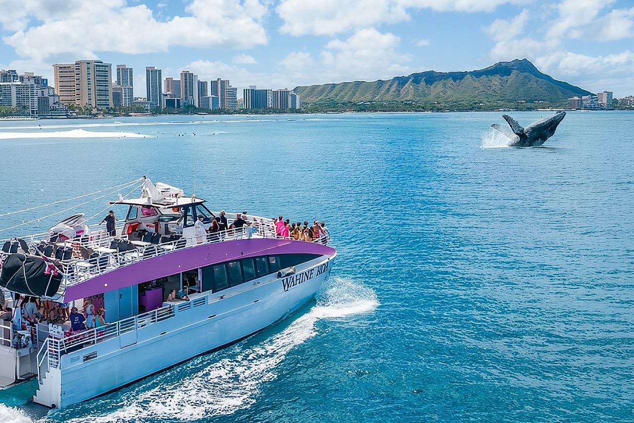 2-Hour Whale Watching Waikiki Oahu Guaranteed sightings!