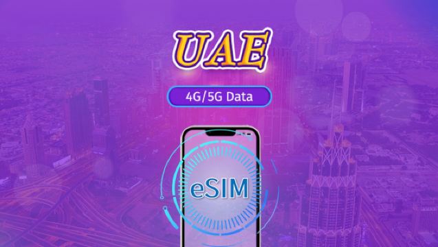 Förenade Arabemiraten | 5G/4G eSIM | Daglig surfpaket/datapaket | 24-timmars debitering | 1-30 dagar | QR-kod