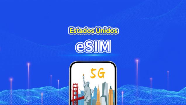 eSIM para os EUA | 5G/4G | Dados de alta velocidade | Pacote diário/de dados | 24 horas | 1-30 dias | Código QR
