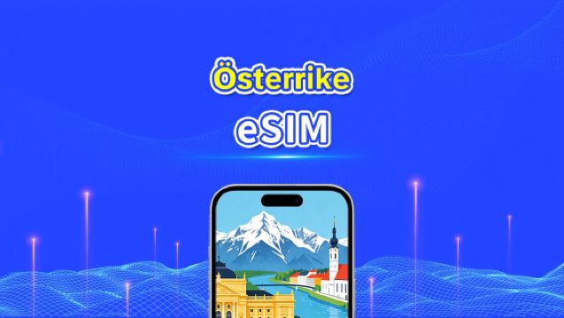 Österrike eSIM | Höghastighetsdata | 5G/4G | Dagspaket/Datapaket | 24 timmar | 1-30 dagar | QR-kod