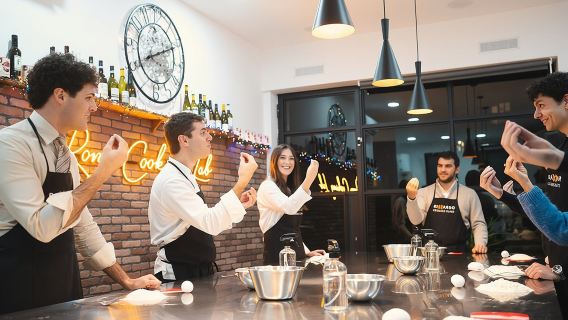 Rome Pasta Making Class with Italian Sauces and Wine Included