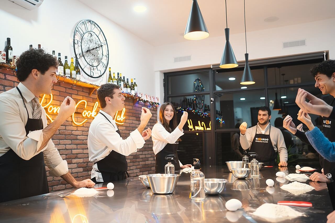 Rome Pasta Making Class with Italian Sauces and Wine Included