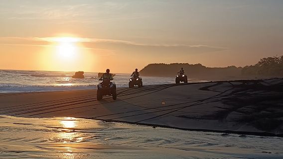 Bali ATV Ride Tour In the beach black sand atv tour 
