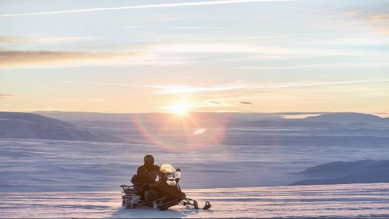 Langjökull Glacier Half-Day Snowmobile Tour (Includes Equipment & Professional cycling guide)