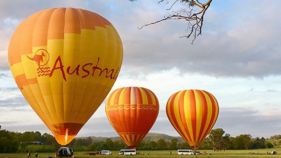 Mongolfiera sulla Gold Coast Hot Air (include trasferimento, colazione con champagne, foto digitali)