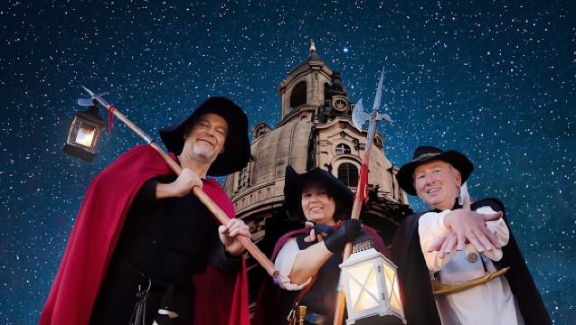 ทัวร์เดินชมเมืองกับยามเฝ้ายามกลางคืนพร้อมเครื่องดื่มในเมืองเดรสเดิน