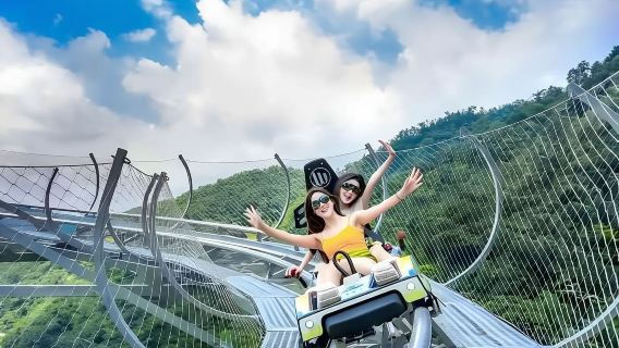 古龍峽+雲天波霸+懸崖飛車+QQ飛車一日遊@暢玩古龍峽