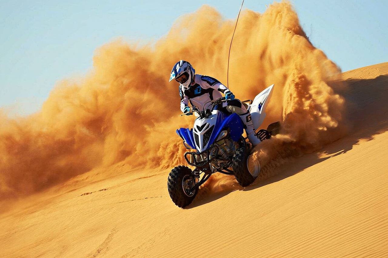 Dubai city tour, Desert Safari with 30 minutes Quad Biking & BBQ dinner with Transfers