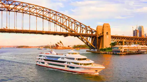 Sydney Darling Harbour Dinner Cruise Night Cruise [Starlight Dinner/Harbour Cruise/Check-in Landmark/CaptainCook Clearview Glass Roof/Reliable Window]