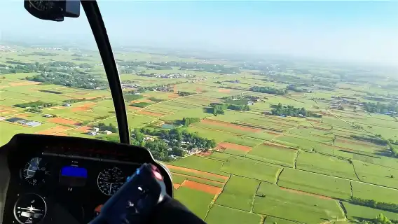 河南焦作雲台山飛行基地R44直升機體驗【多航線可選/一架次3人起飛/週末可體驗】