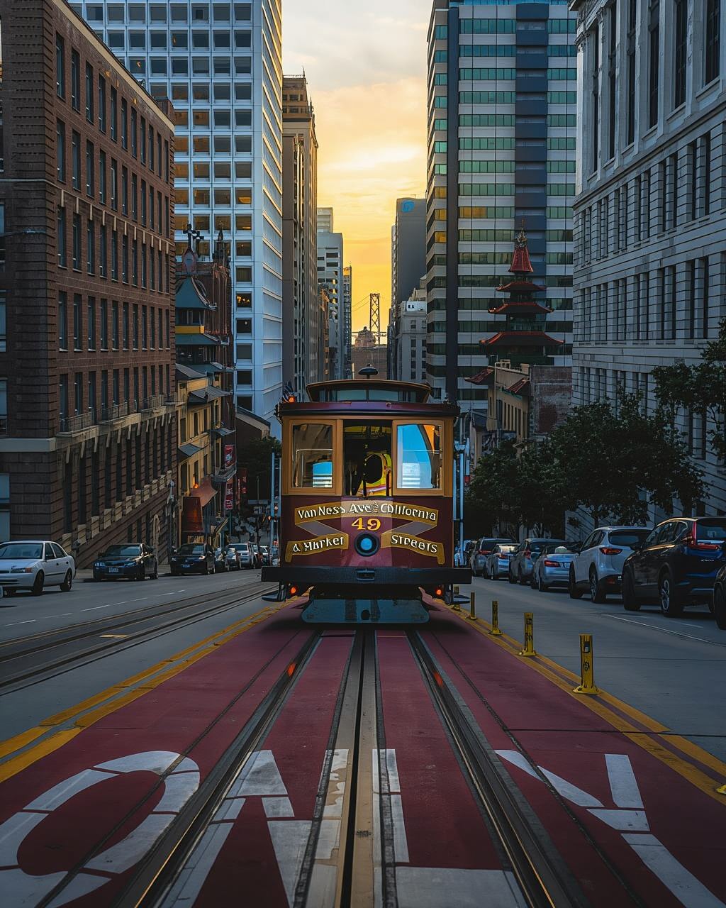 San Francisco: AFTER DARK: Cable Car with App-Based Tour