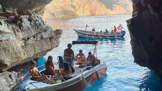 From Corfu Port: Shore Trip with Boat Tour or Beach Time
