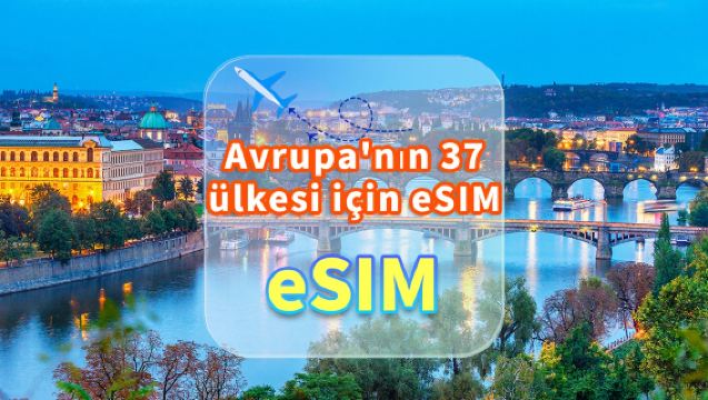 Avrupa 37 Ülke | 5G eSIM | Sınırsız | Yüksek Hızlı İnternet | Kart Alma Gerekmez | Doğal Gün | QR Kod