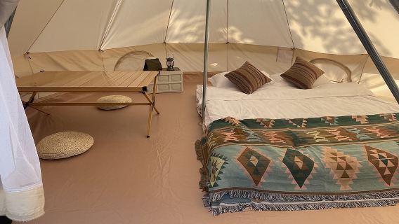 杭州富陽桐洲島露營地·過夜露營【拎包入住野奢帳篷/營地活動豐富+親子家庭團建首選】