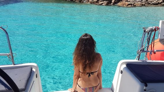 Segelboot-Tour von PALAU zum Maddalena-Archipel.