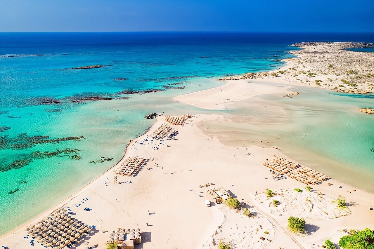 Lawatan Pantai Elafonissi dari Chania dengan singgah di Kampung Elos