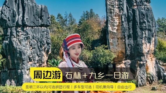 【純粋な楽しみ】雲南省昆明石林風景区+九郷日帰りツアー|オプションのスタンドアロンパッケージ