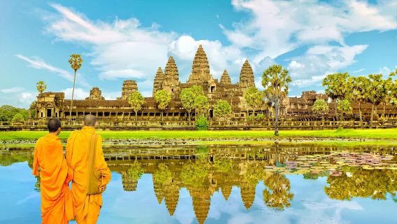 เสียมเรียบ นครวัด วงกลมเล็ก วงกลมใหญ่ ไฮไลท์ รถสำหรับทัวร์ส่วนตัว เหมาลำหนึ่งวันพร้อม ไกด์ ภาษาจีนกลาง