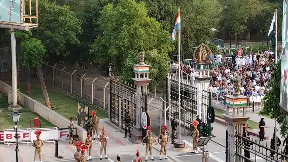 Wagah Border Flag Retreat Ceremony