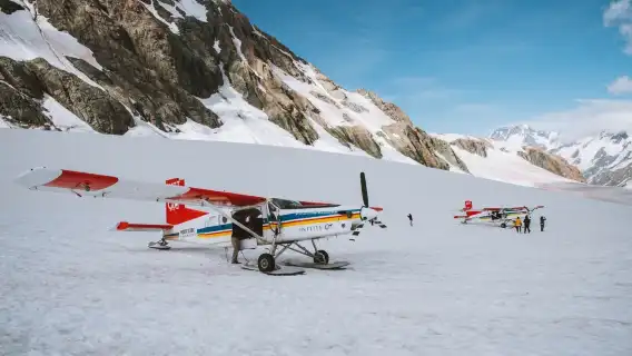 New Zealand Aoraki / Mount Cook fixed-wing aircraft Tasman Glacier sightseeing - 55 min - includes glacier landing