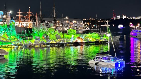 Vivid 90-Minute Sydney Harbour Catamaran Cruise with BYO Drinks