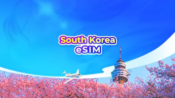 South Korea 5G eSIM | ChatGPT Available | Day Pass/Total Data Package | 24-Hour Billing | QR Code