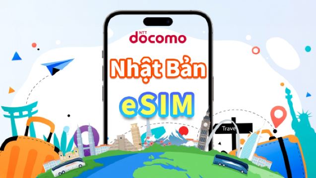 Nhật Bản | eSIM 4G Docomo | Gói cước ngày | Internet tốc độ cao | Không cần thẻ SIM | Natural Day | Mã QR