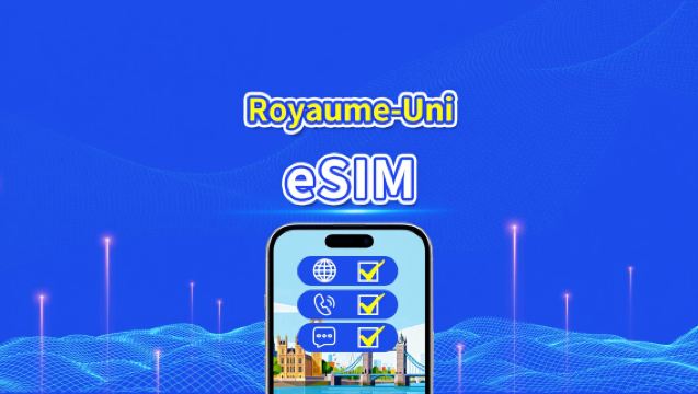 Royaume-Uni 5G eSIM | CTExcel (Réseau EE) | Forfait de données total avec appels & SMS | 7-30 jours | Facturation 24 heures | QR Code