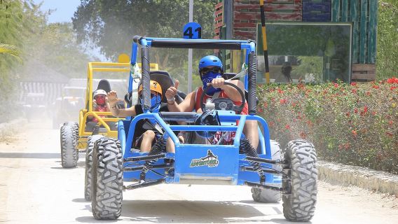 Bavaro Adventure Park Buggy Ride, Zipline Mega Splash, and Waterfall Pool