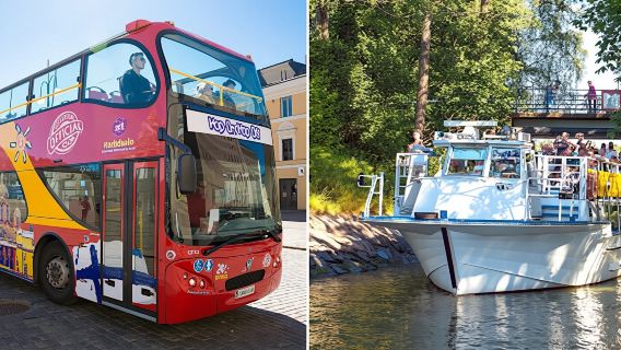 Helsinki combo: Hop on Hop off bus tour 24h & Beautiful Canal Route, archipelago cruise 1.5h