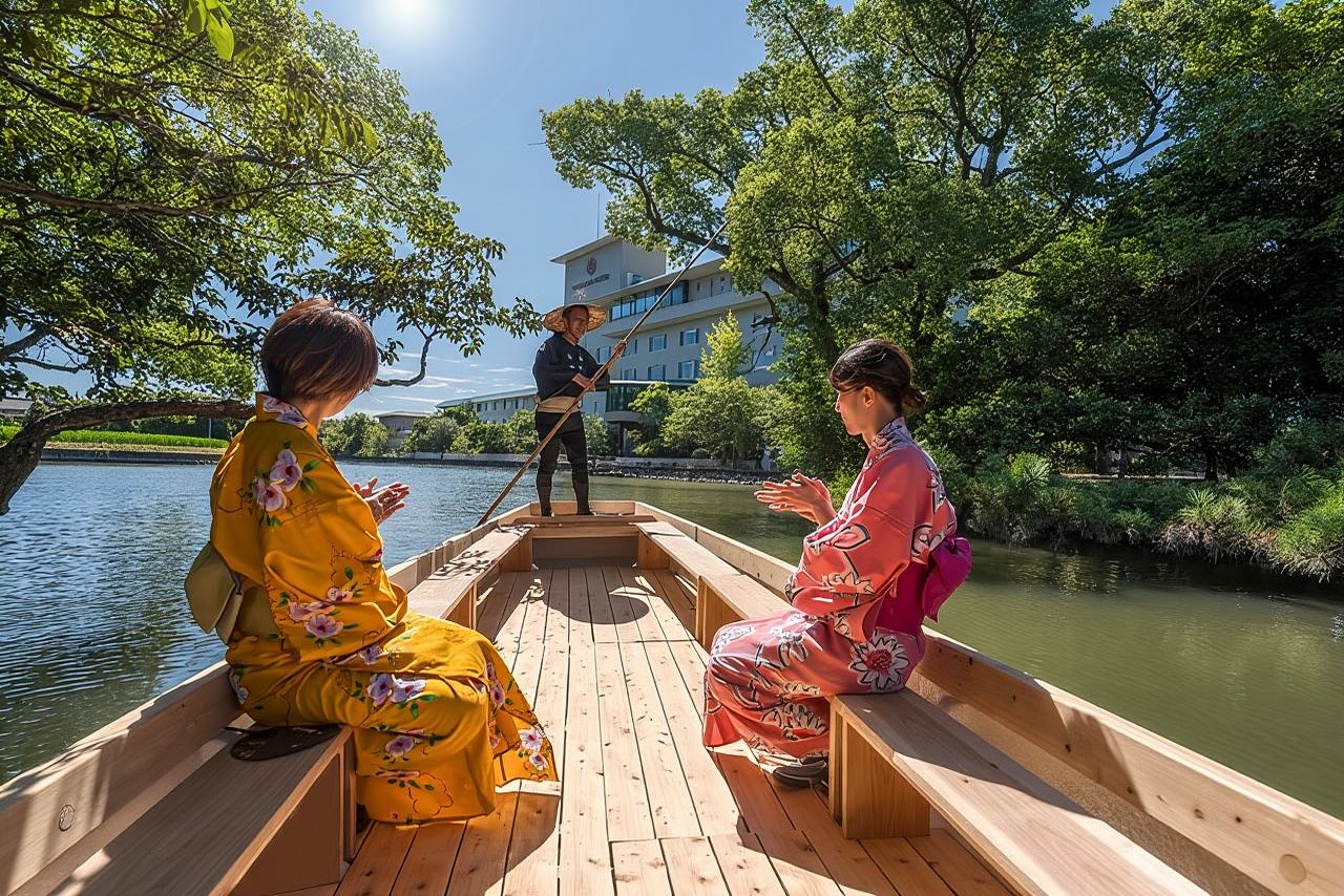 Yanagawa Kimono Private Tour with River Cruise and Luxury Lunch